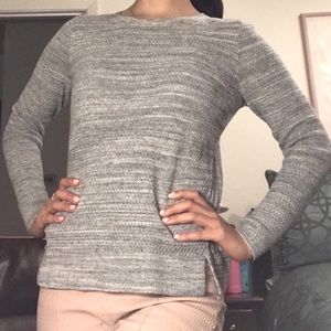 Ann Taylor LOFT Long Sleeve Grey Sweater Shirt